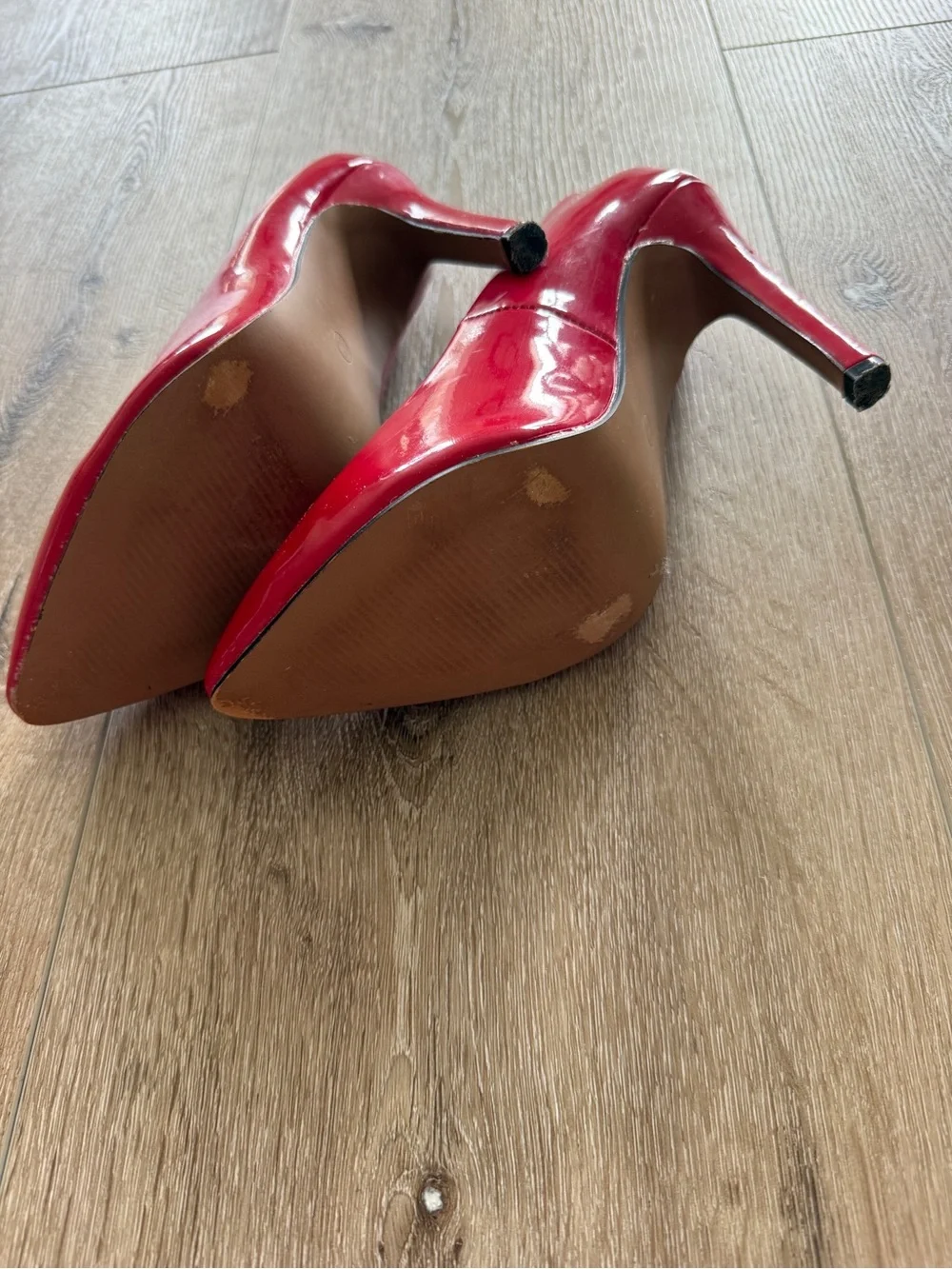 Journee Collection Red Patent Pointed-Toe High Heels